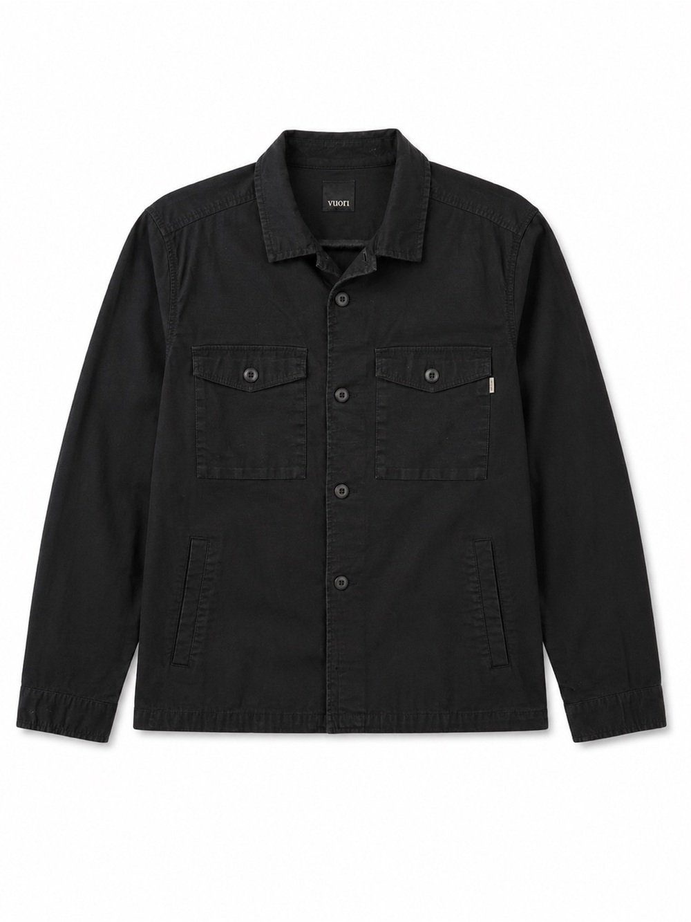 Vuori Men’s Black Utility Ripstop Shirt Jacket Shacket Coat 4 Pocket Estimated L